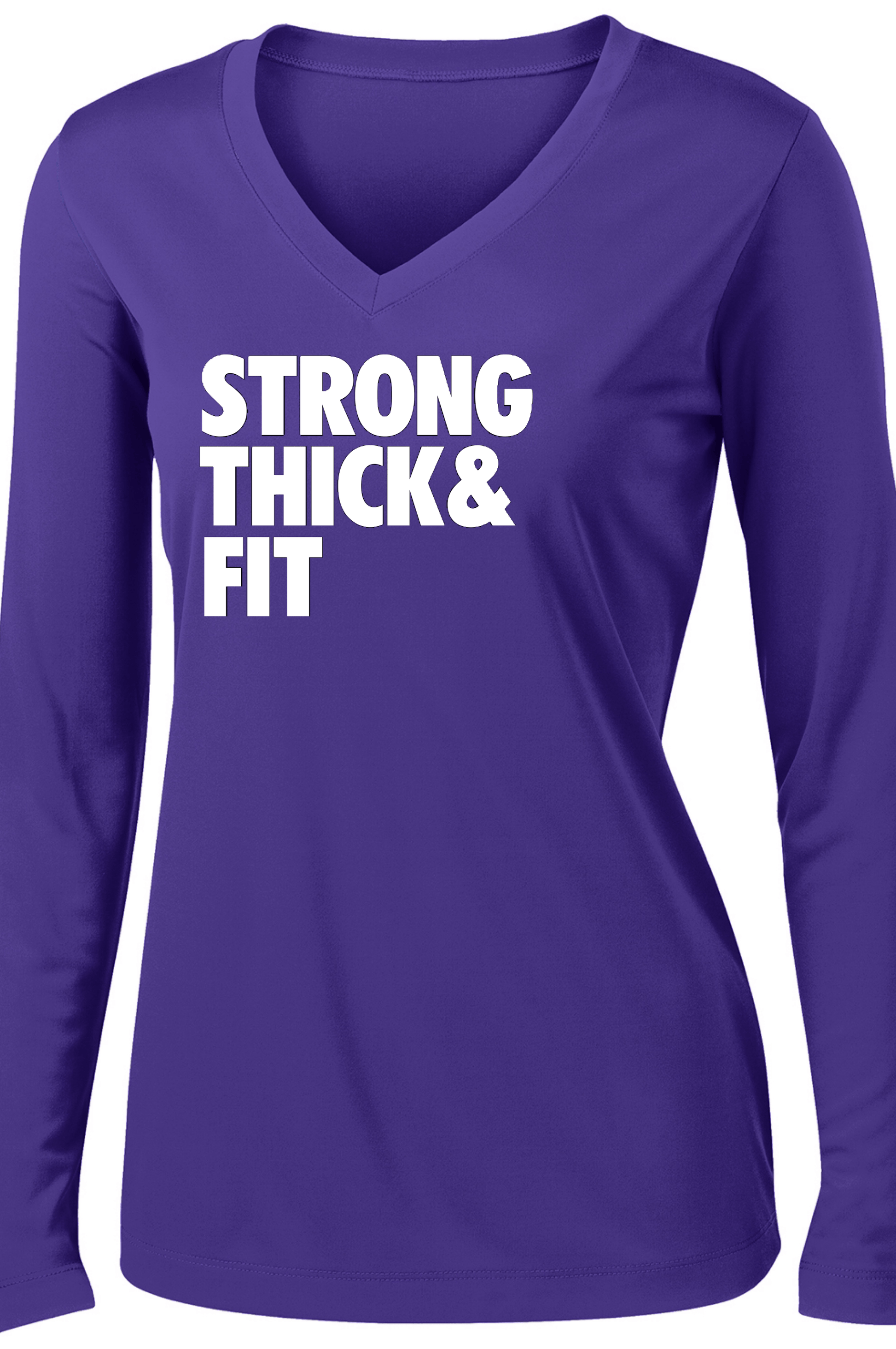 Strong Thick Fit Long Sleeve Long Sleeve T Sport Tek S Purple 