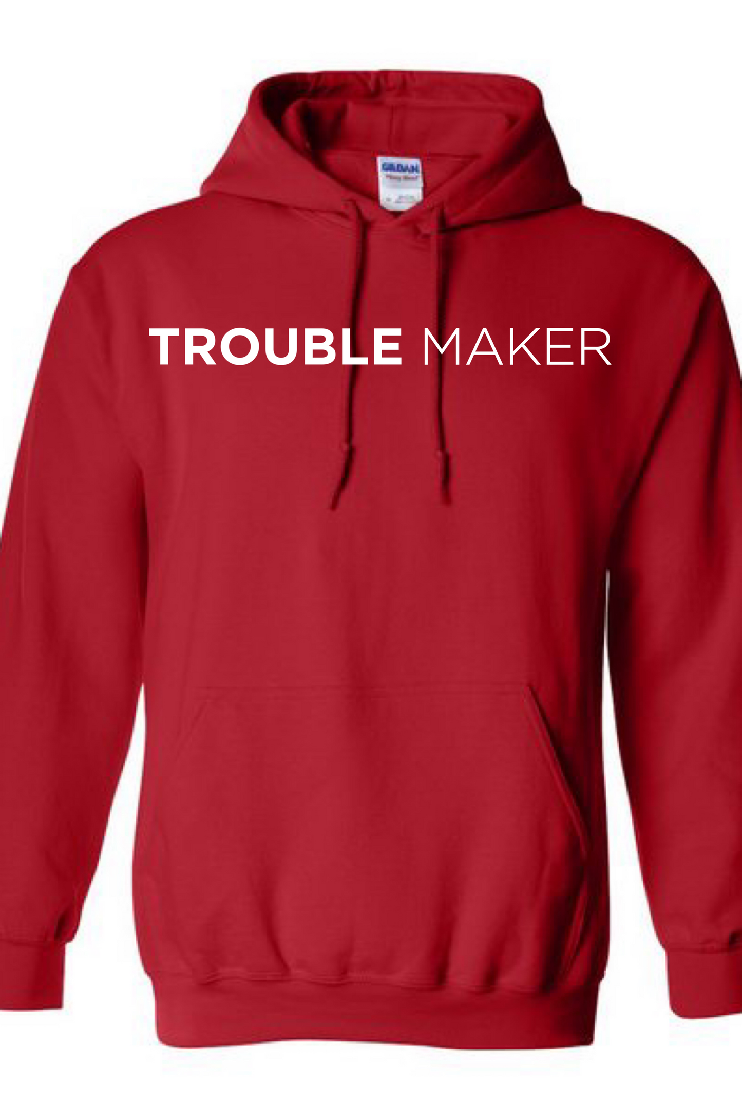 Red Trouble Maker Men's Hoodie 