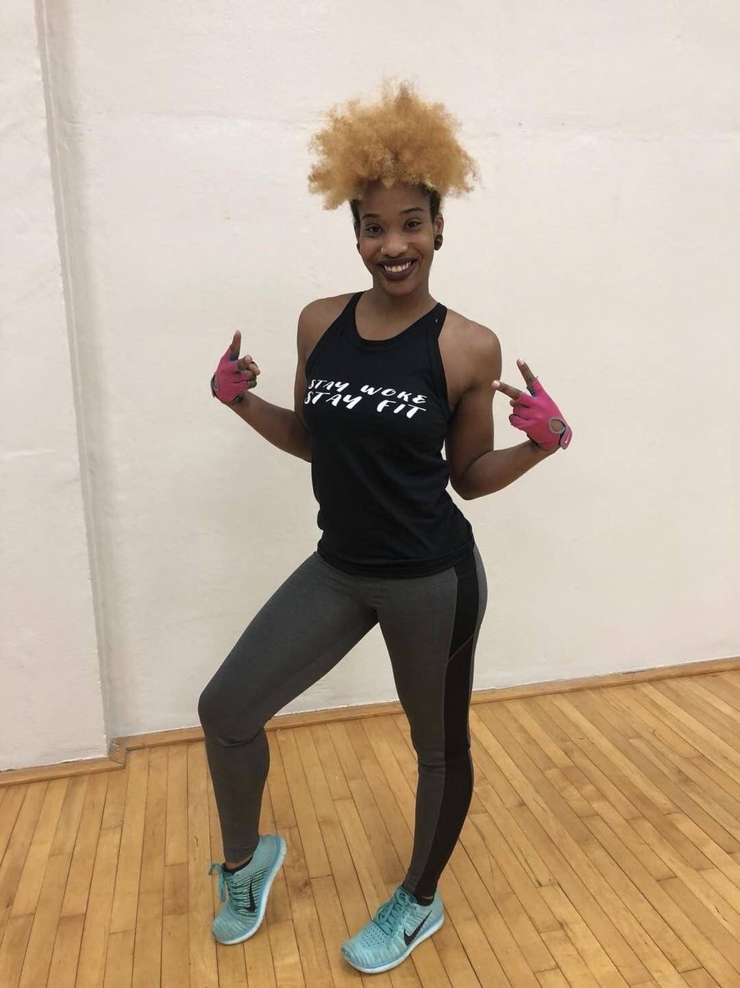 Stay Woke Stay Fit Tank Top Star Tee 