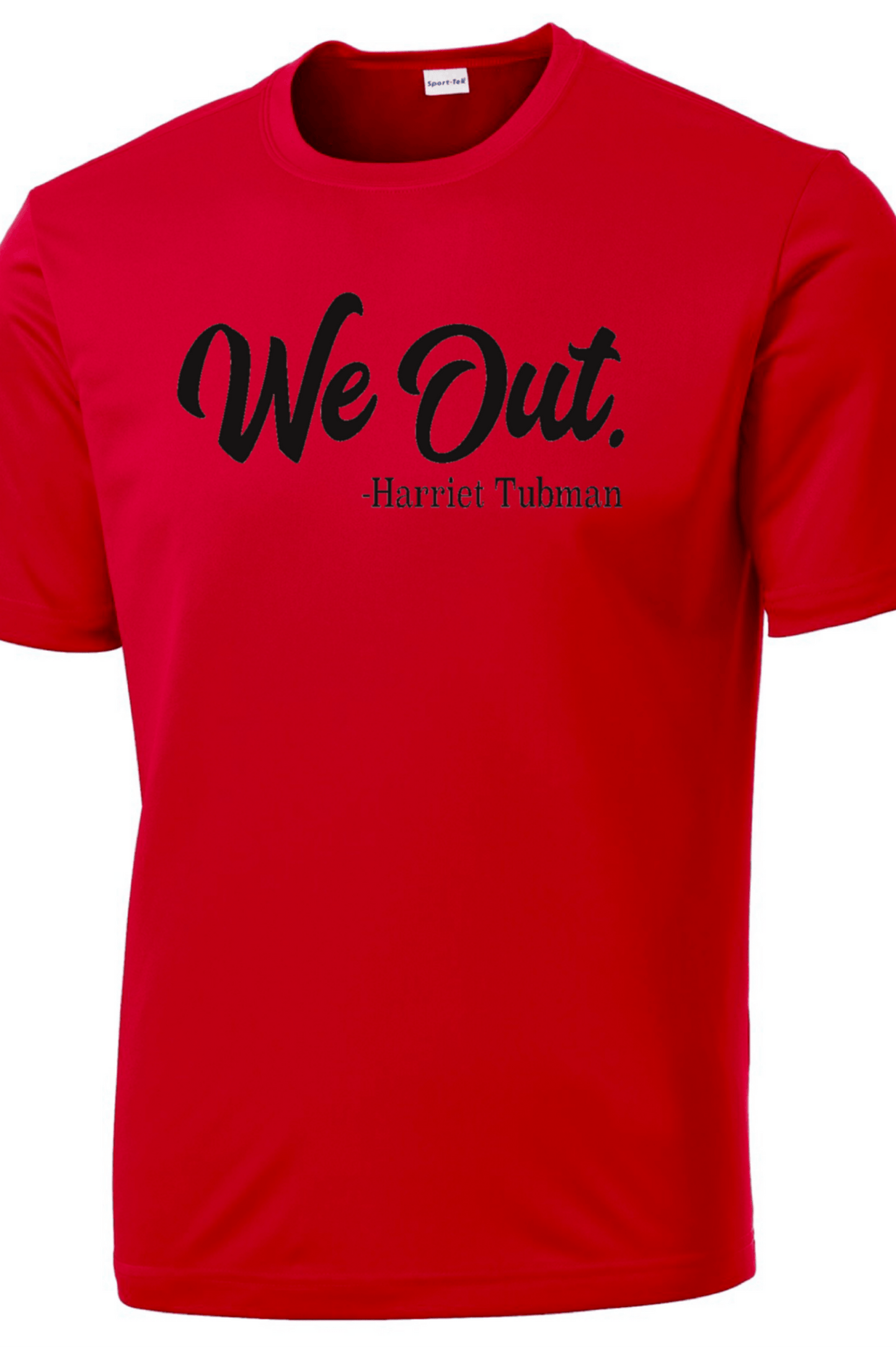 Men's Red We Out. T-shirt Black History Month
