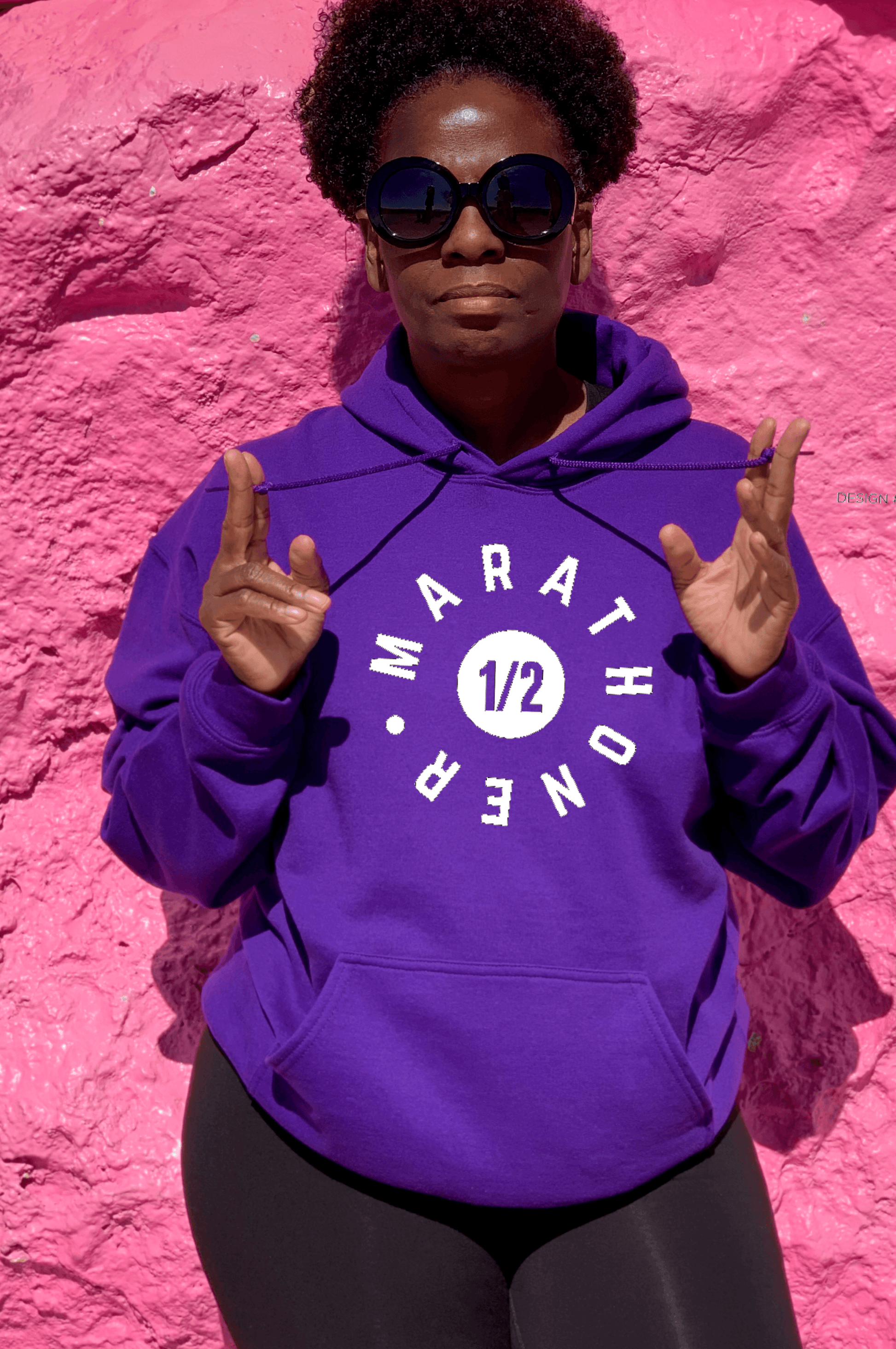 Half Marathoner Bright Colors Hoodie Hoodie Gildan 