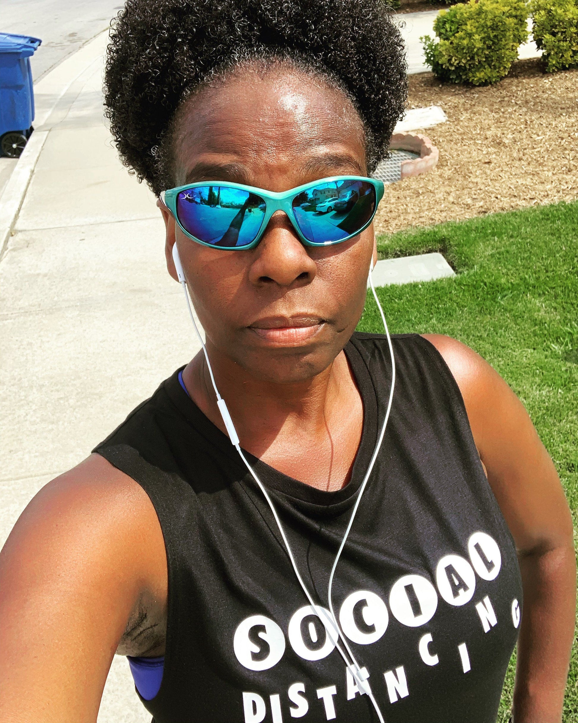 Social Distancing Since Day One! Muscle Tank Muscle Tank Bella Canva 