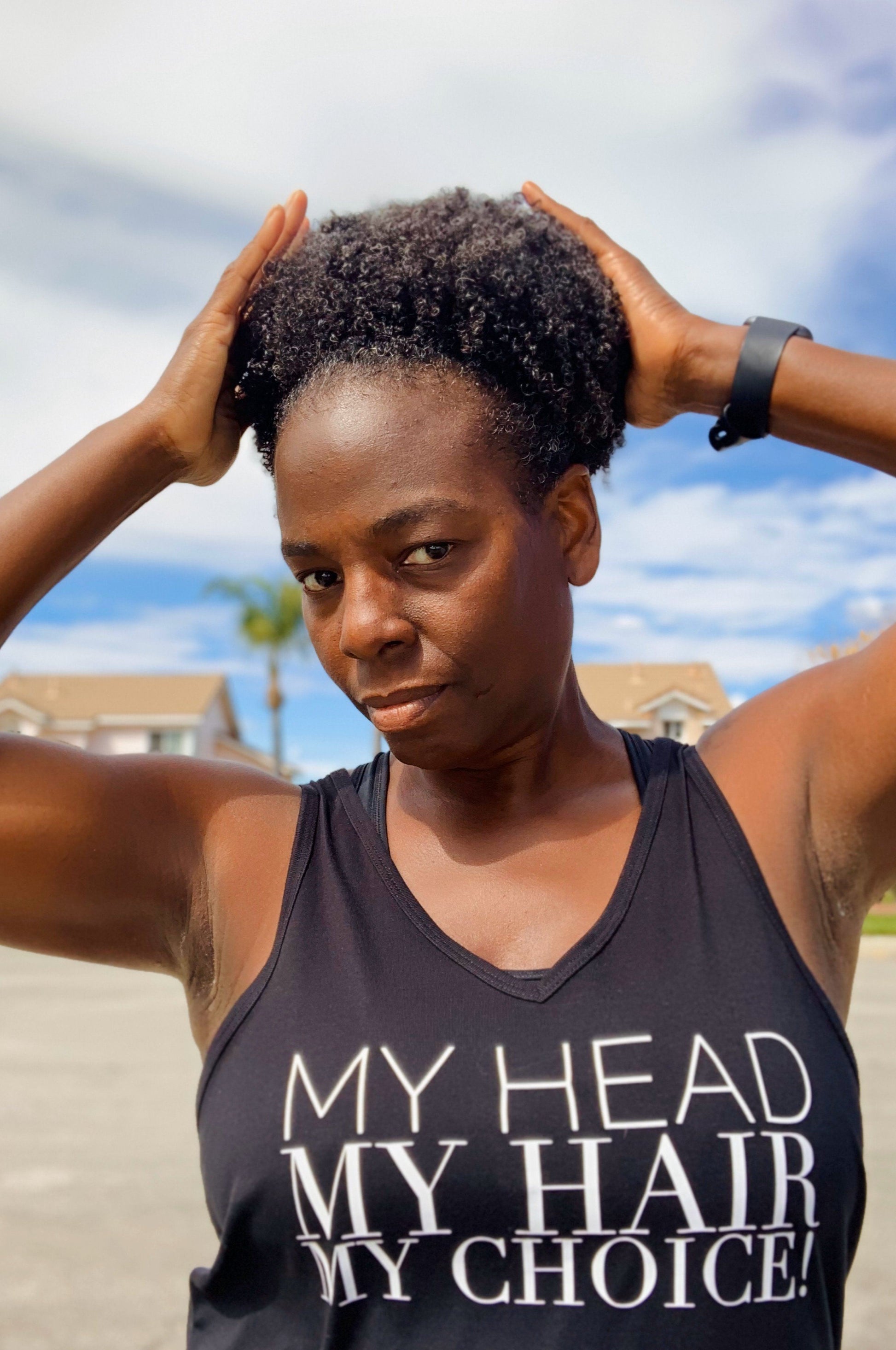 My Head My Hair My Choice Tank Tank Top Bella 