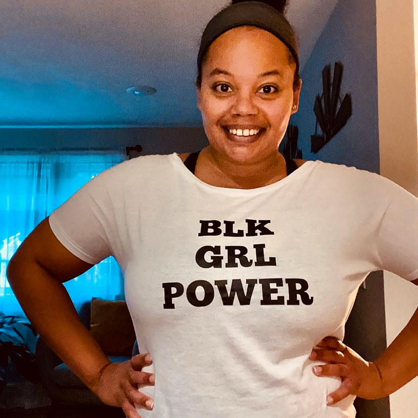 BLK GRL Power T shirt Bella Canva 