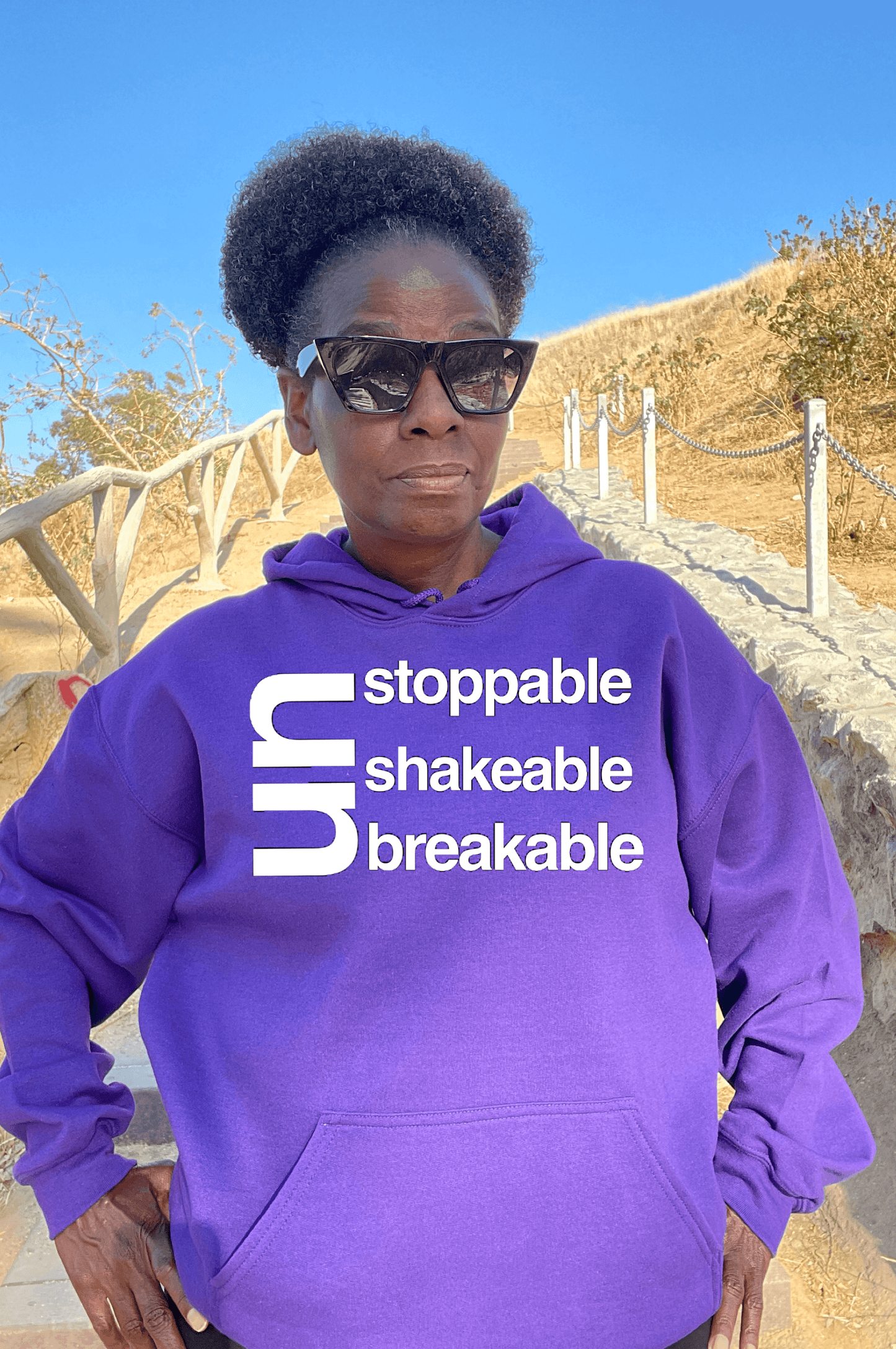 Unstoppable Unshakeable Unbreakable Bright Colors Hoodie Hoodie Gildan 